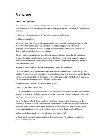 Anteprima: pagina della prefazione